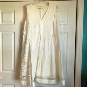 Rachel Roy White Lace/Dot Dress